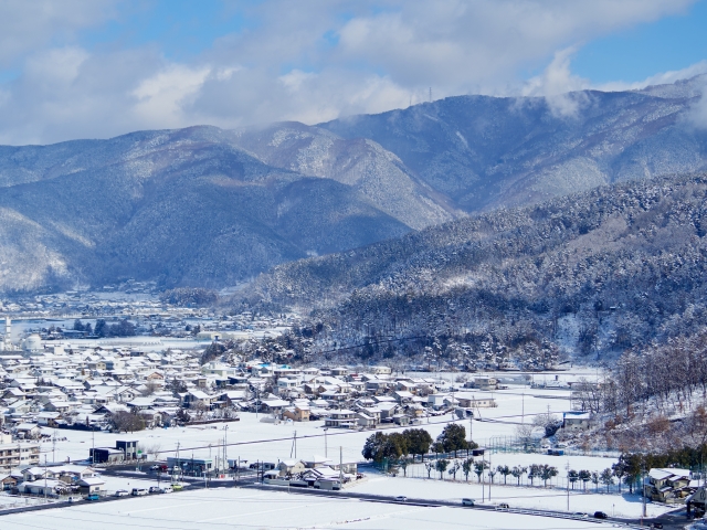 冬の松本市